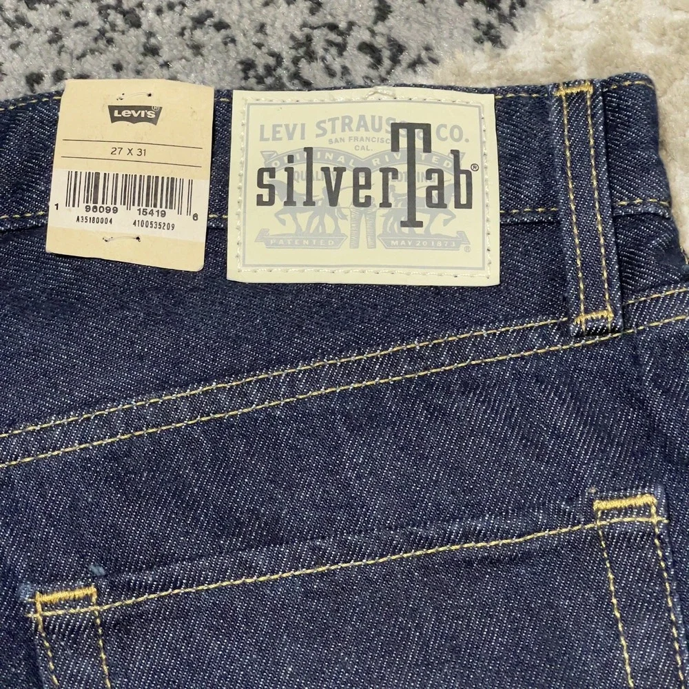 Levis Jeans SilverTab '94‎ Baggy Men Size 27x31 Blue Denim Dark Wash Skater NEW